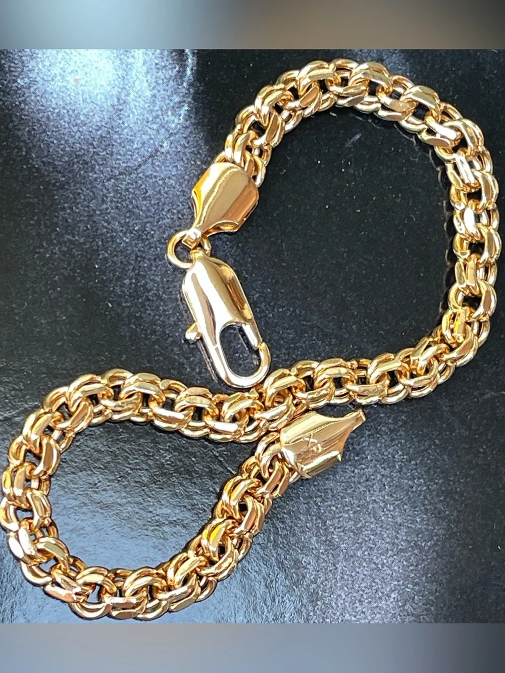 Bismark Gold plated 18k Chain Bracelet - Elegant Women’s Men’s Jewelry